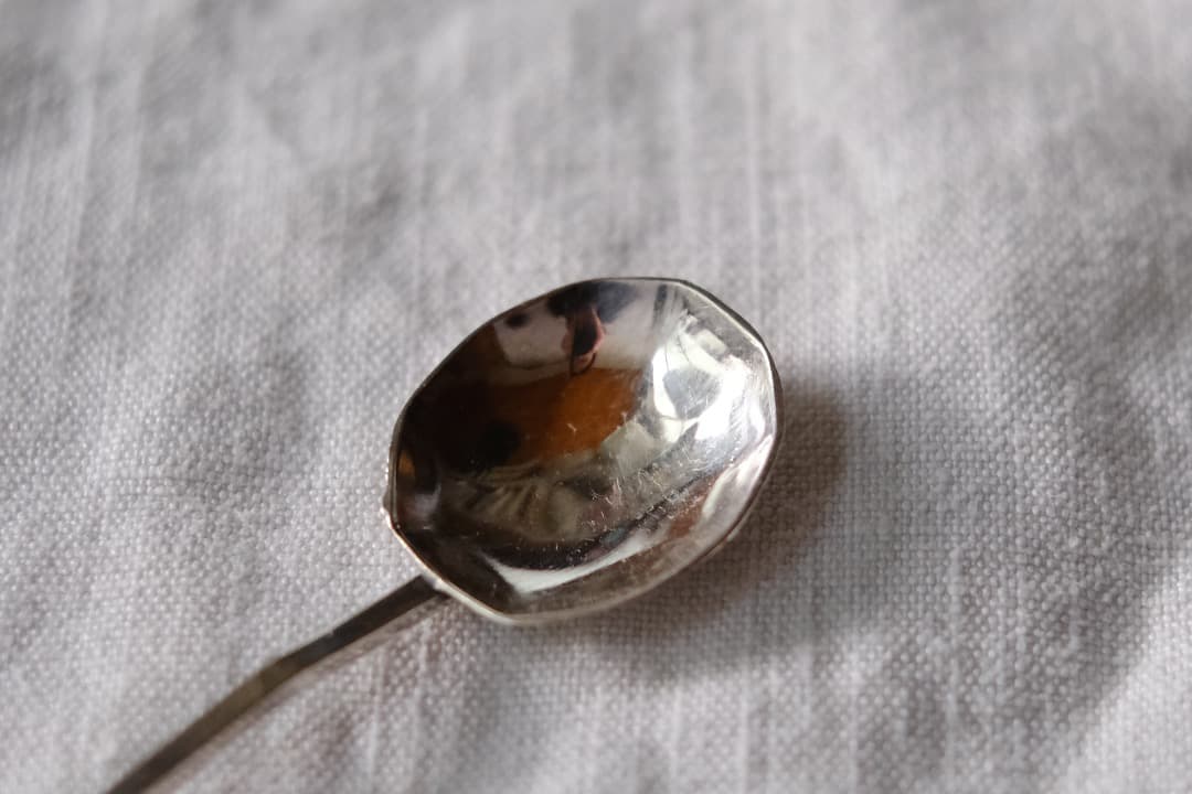 イギリスアンティーク｜コーヒー豆のデミタススプーン