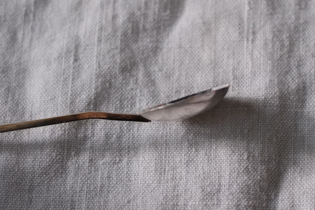 イギリスアンティーク｜コーヒー豆のデミタススプーン