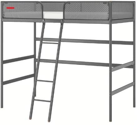 引き取り限定 IKEA TUFFING トゥッフィング ロフトベッドダークグレー