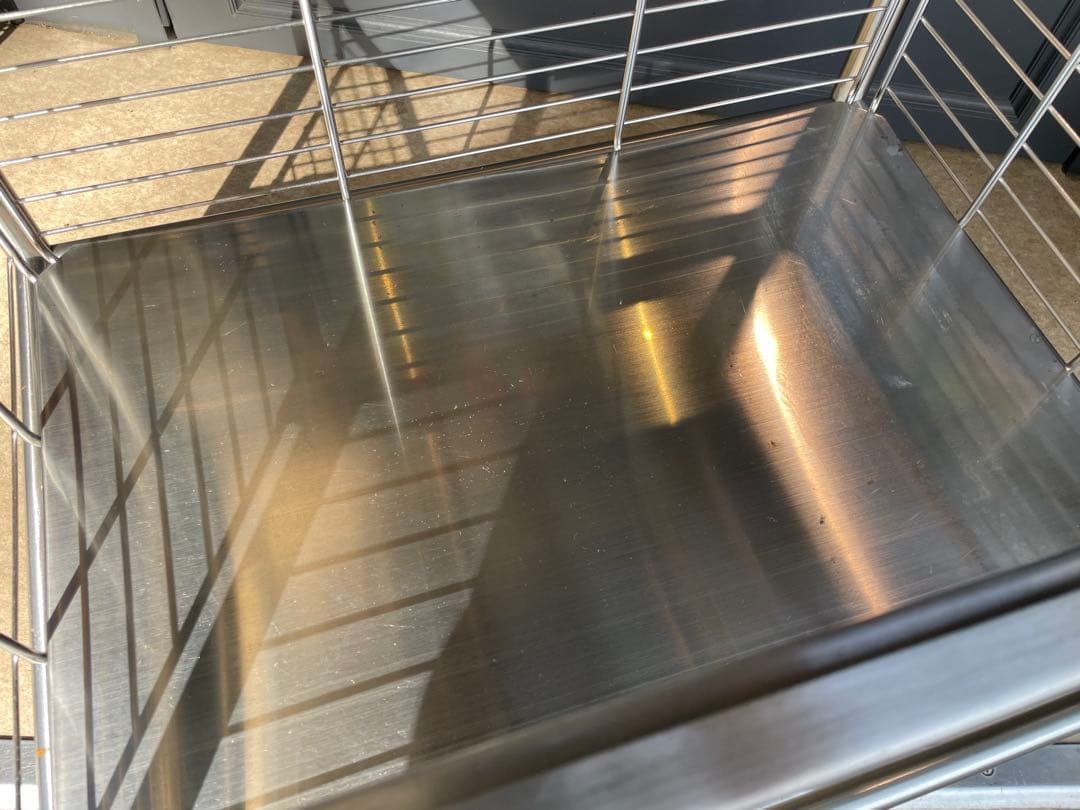 B7060【イケア】グルンドタール ステンレス キッチンワゴン