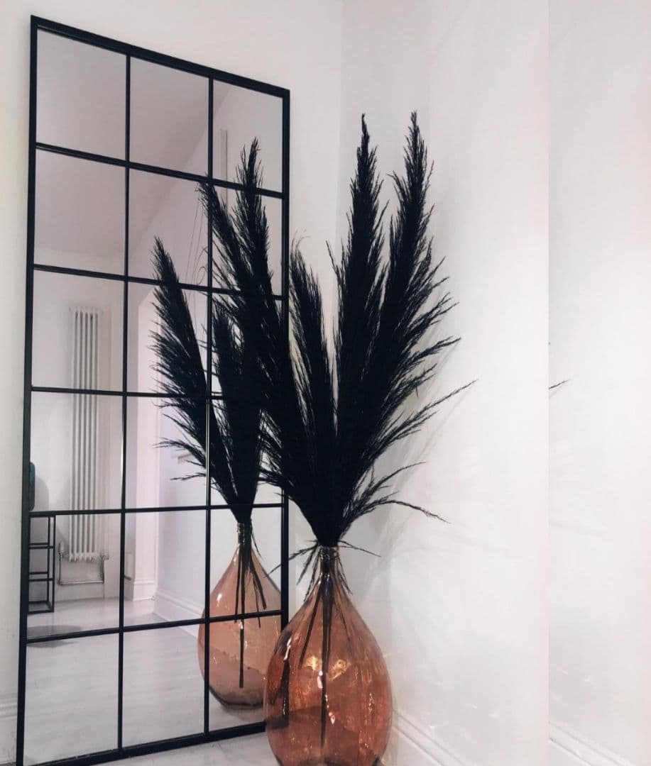 姿見　大型　格子ミラー　格子鏡　9枚