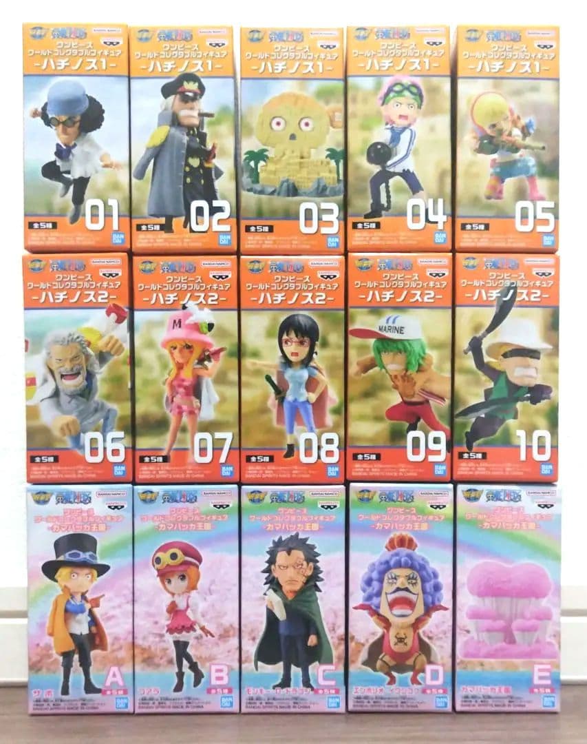 ワンピース ワールドコレクタブルフィギュア 計142点まとめ売り