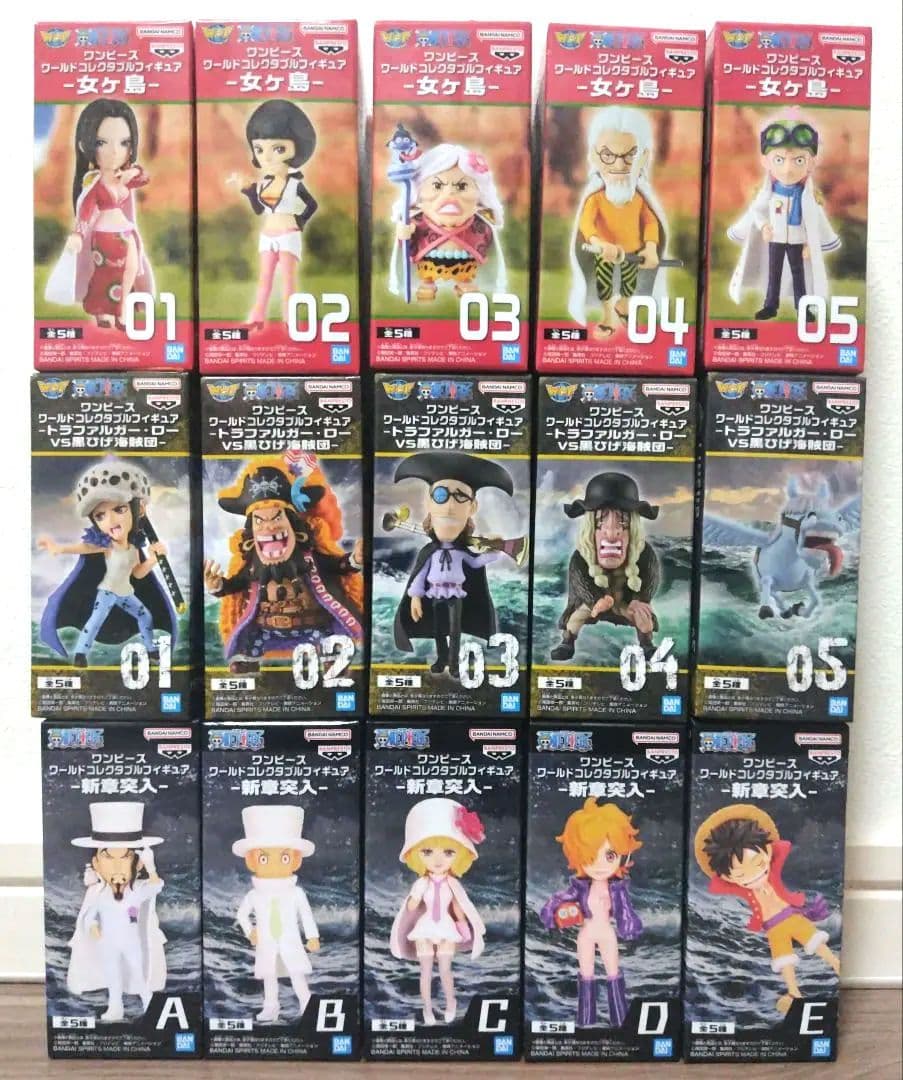 ワンピース ワールドコレクタブルフィギュア 計142点まとめ売り