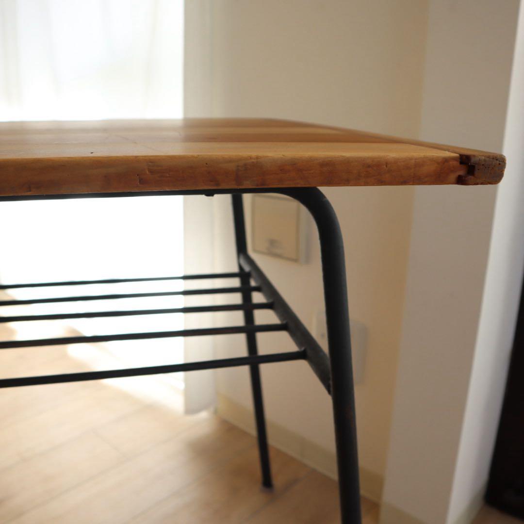 益子古道具店の木製家具リメイクダイニングテーブル
