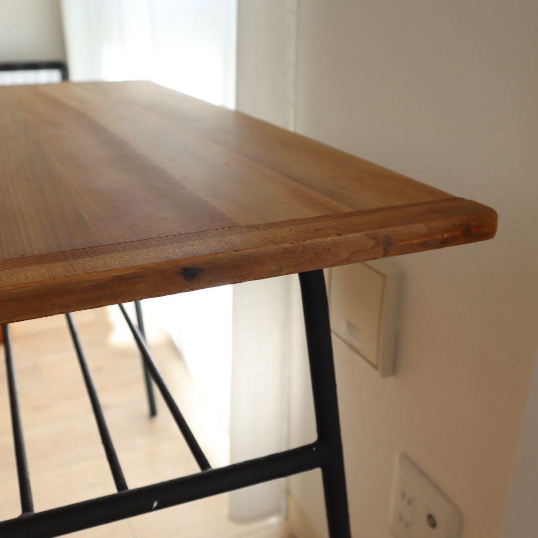 益子古道具店の木製家具リメイクダイニングテーブル