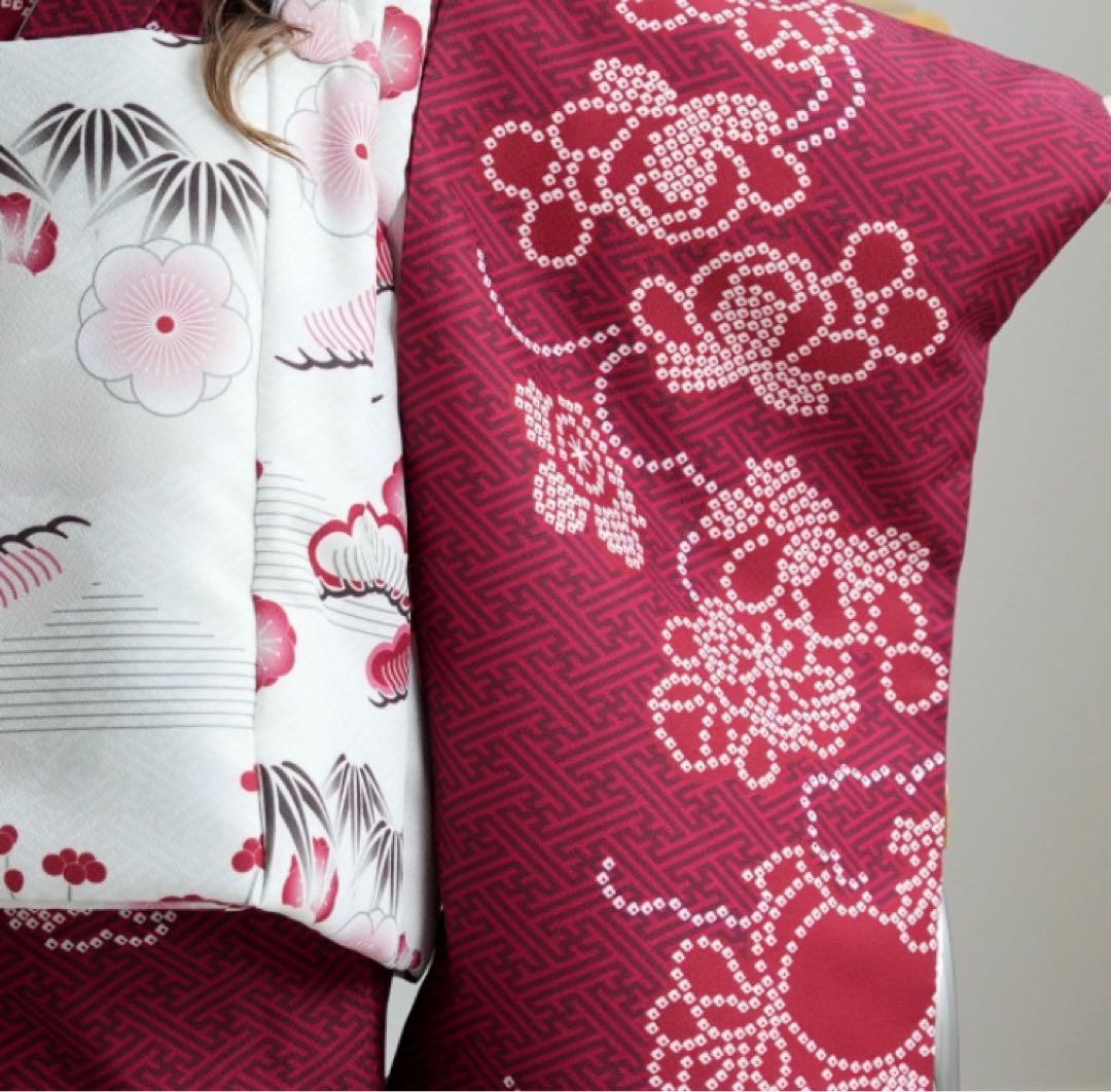 新品同様✨超美品✨七五三 3歳 女の子 着物　被布セット【ひよこ商店】