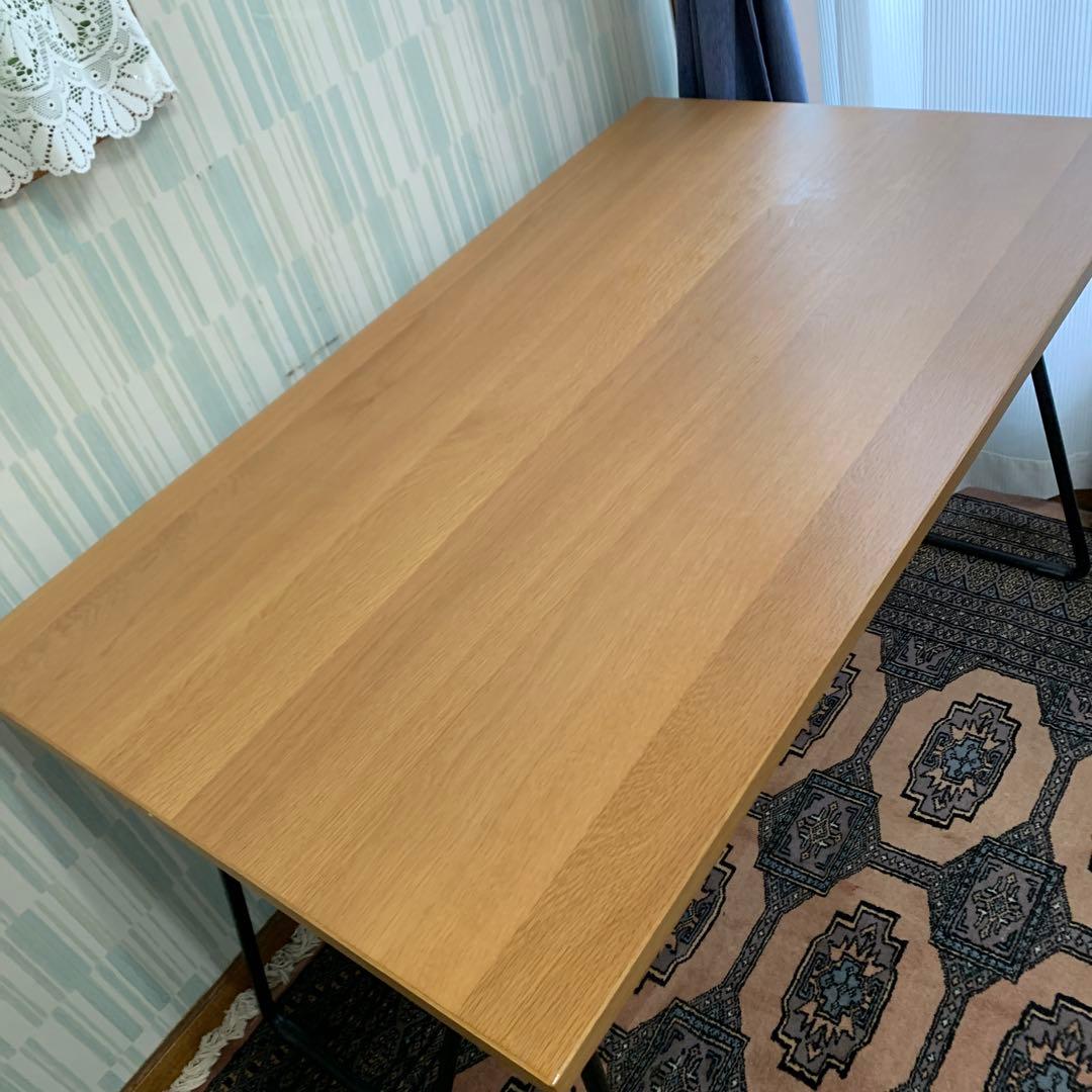 無印良品折りたたみテーブル　120cm オーク材