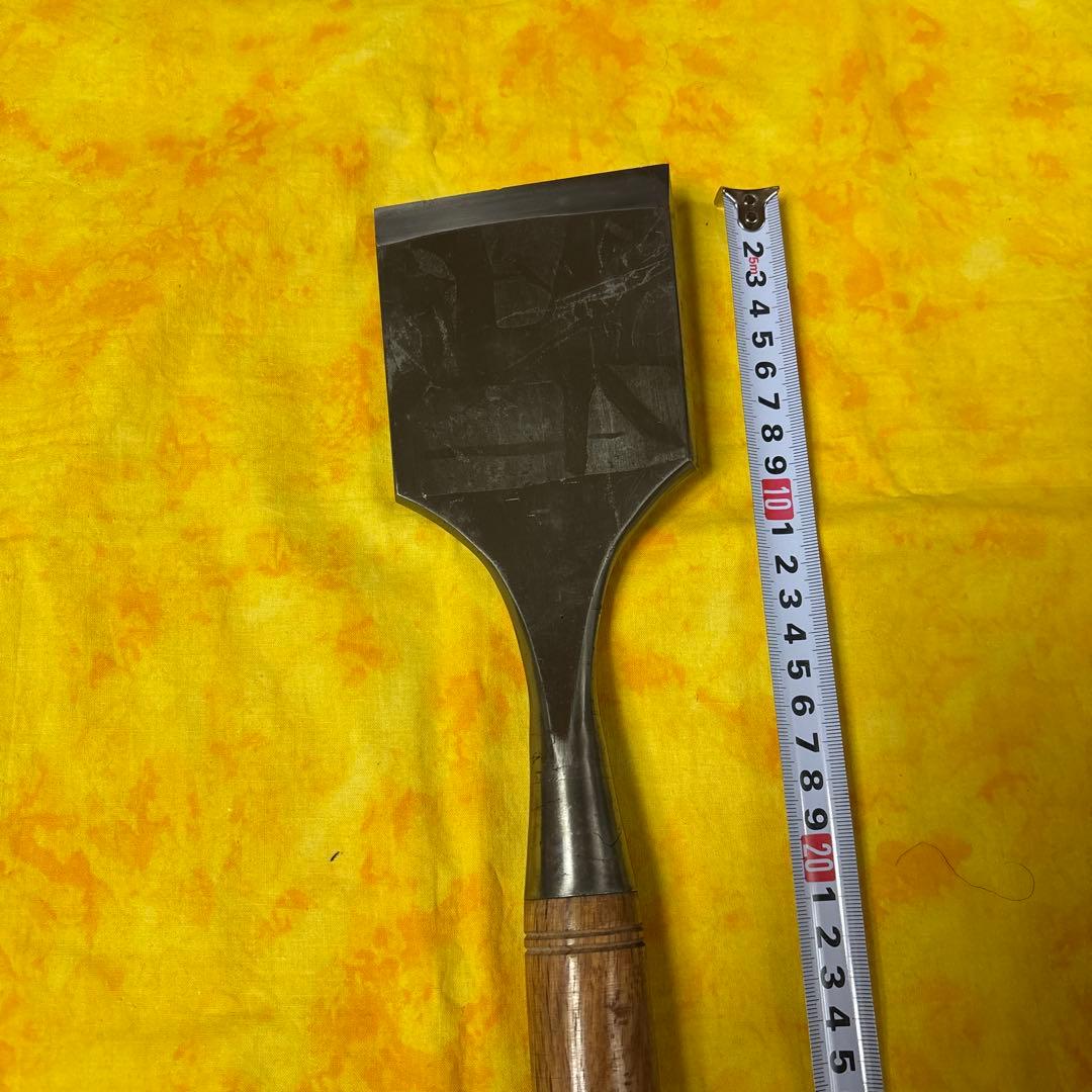 氷彫刻用　ノミ平95㎜全長77cm特大