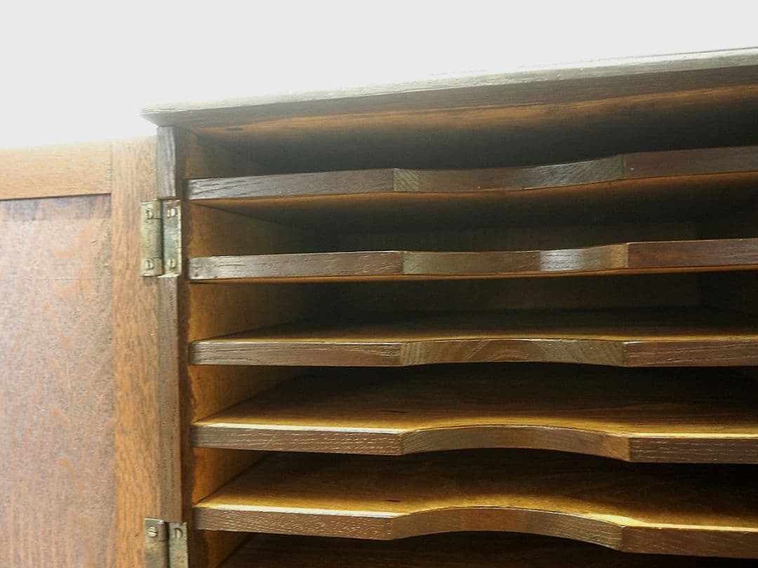 1343 ヴィンテージ　収納棚　陳列台　レコードラック　ケース