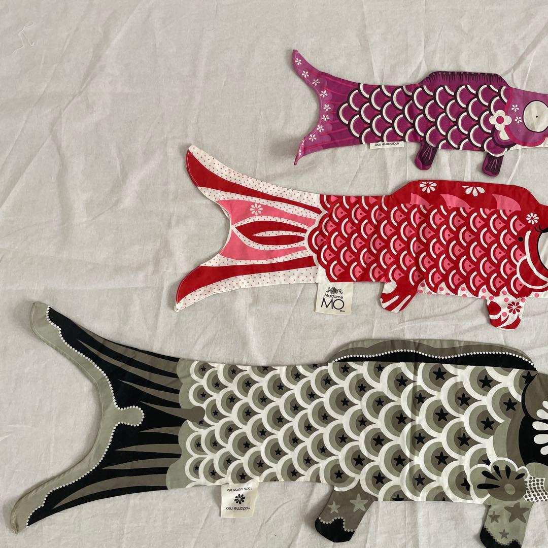 Madame mo 鯉のぼりマダムモー　黒　赤　紫　セット　M S XS