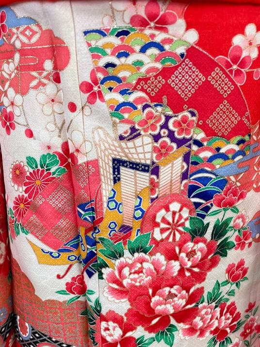 正絹 七五三 女の子 7歳 セット