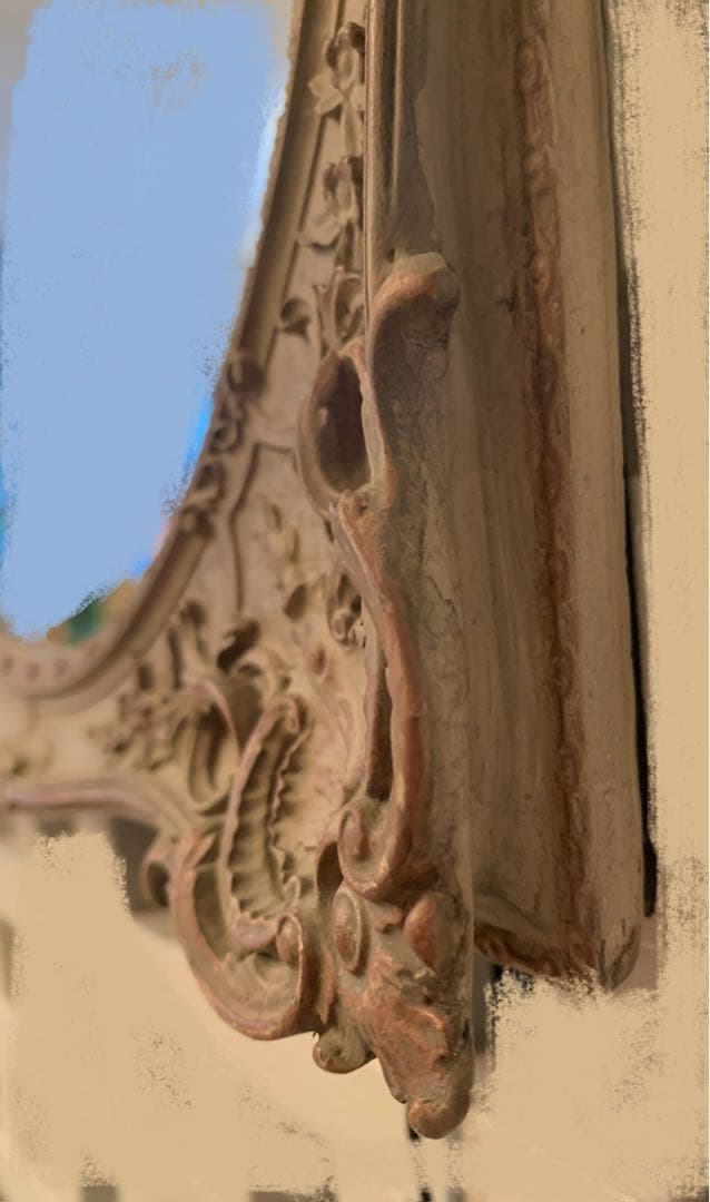 ☆未使用品☆アンティーク調シャビーシック　ミラー