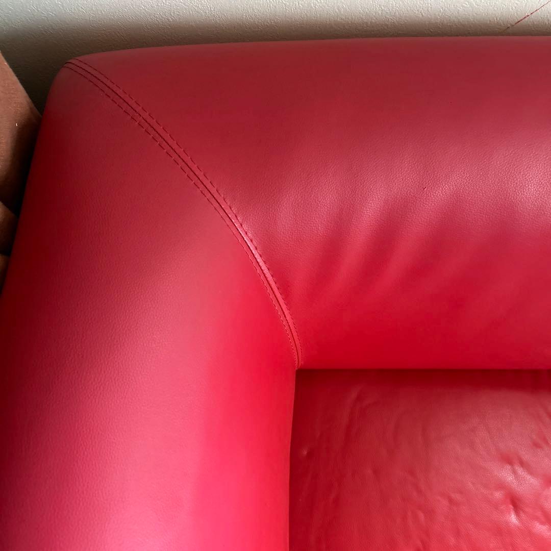 赤　ソファ　ソファー　L字型ソファ　コーナーソファ　2つセット
