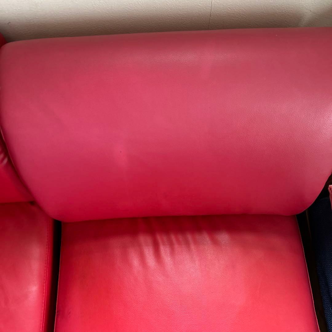 赤　ソファ　ソファー　L字型ソファ　コーナーソファ　2つセット