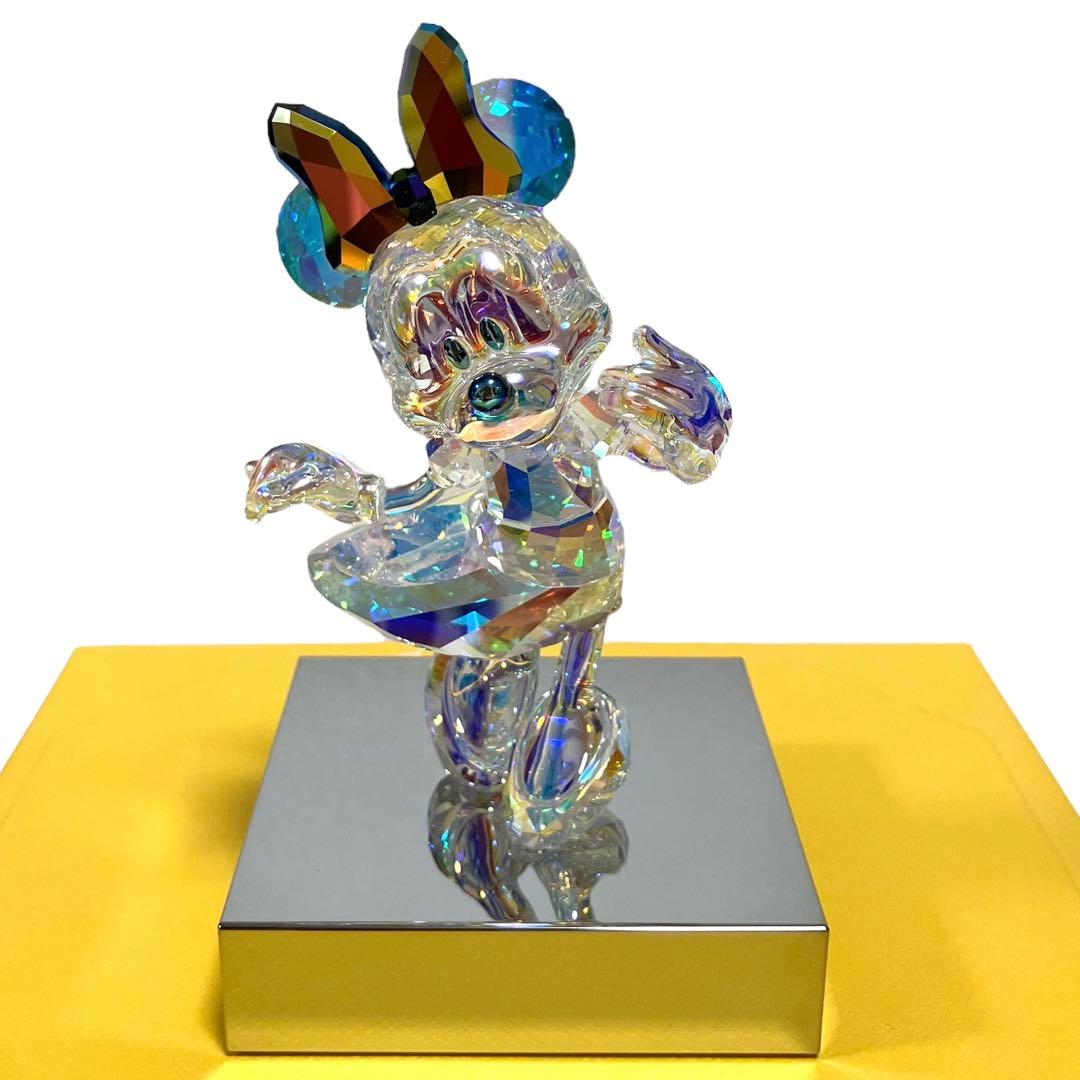 超美品 スワロフスキー×Disney ディズニー ミニー クリスタルフィギュア