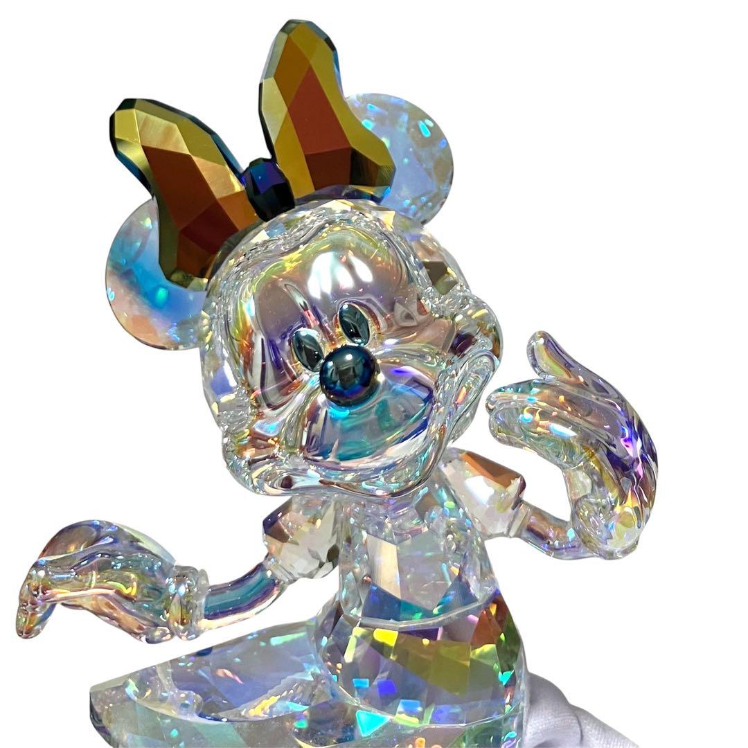 超美品 スワロフスキー×Disney ディズニー ミニー クリスタルフィギュア