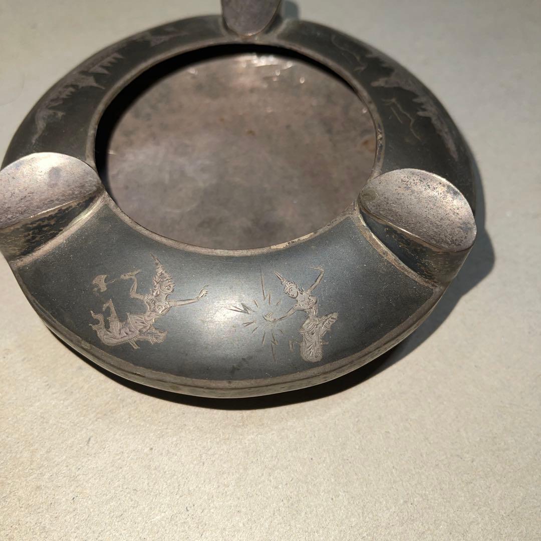 Y*U様 タイ　スターリング　銀　925 骨董　シルバー　灰皿