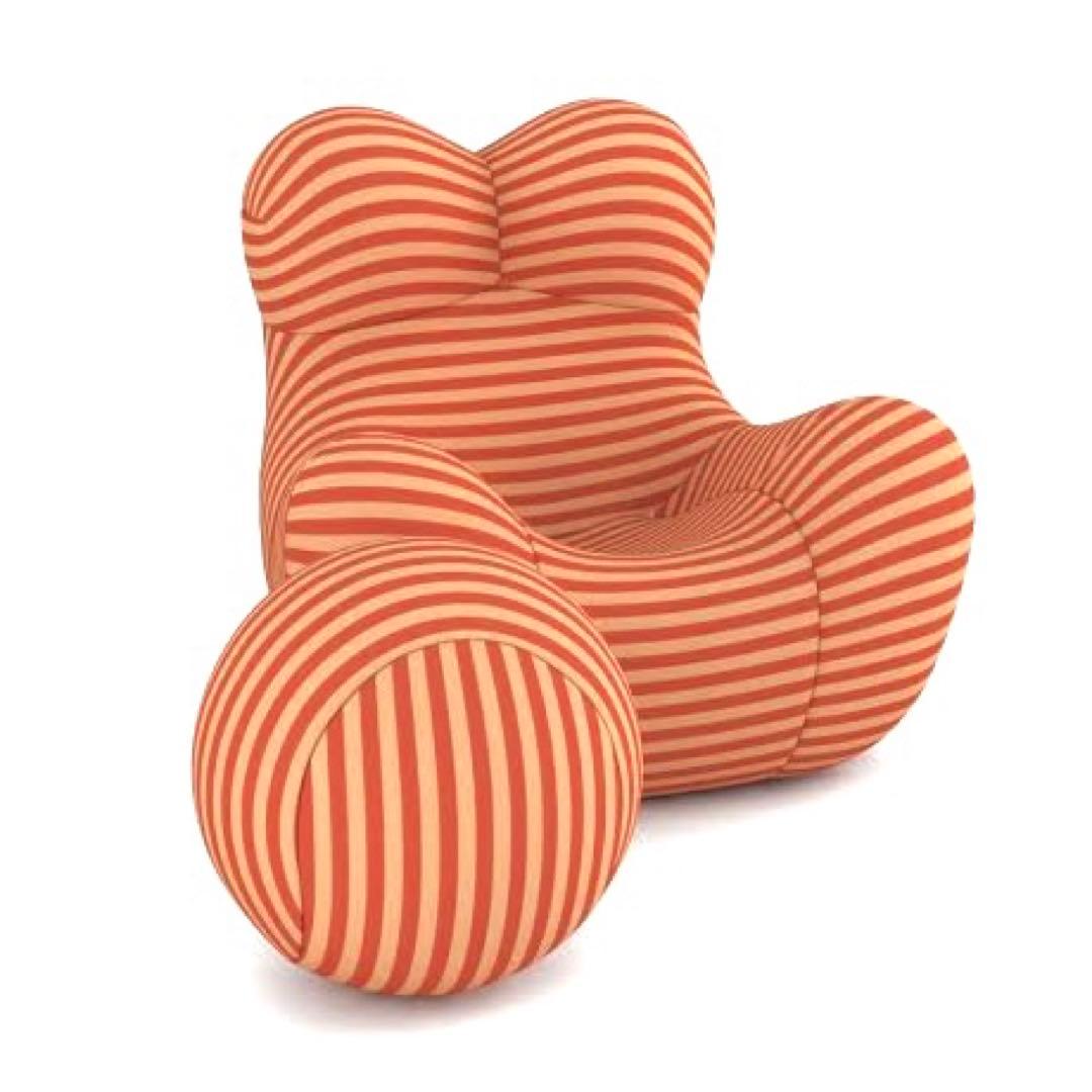 【新品未使用】デザインソファ＆オットマン｜北欧モダン インテリア 椅子 チェア