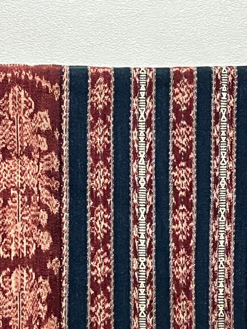 50年位前にインドネシア　サウ島で手織りされたイカット。手紡ぎ糸　天然染料