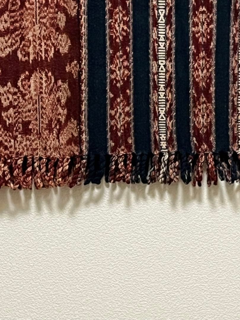 50年位前にインドネシア　サウ島で手織りされたイカット。手紡ぎ糸　天然染料