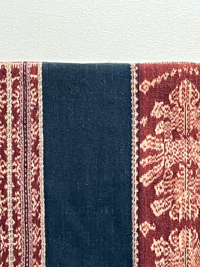 50年位前にインドネシア　サウ島で手織りされたイカット。手紡ぎ糸　天然染料