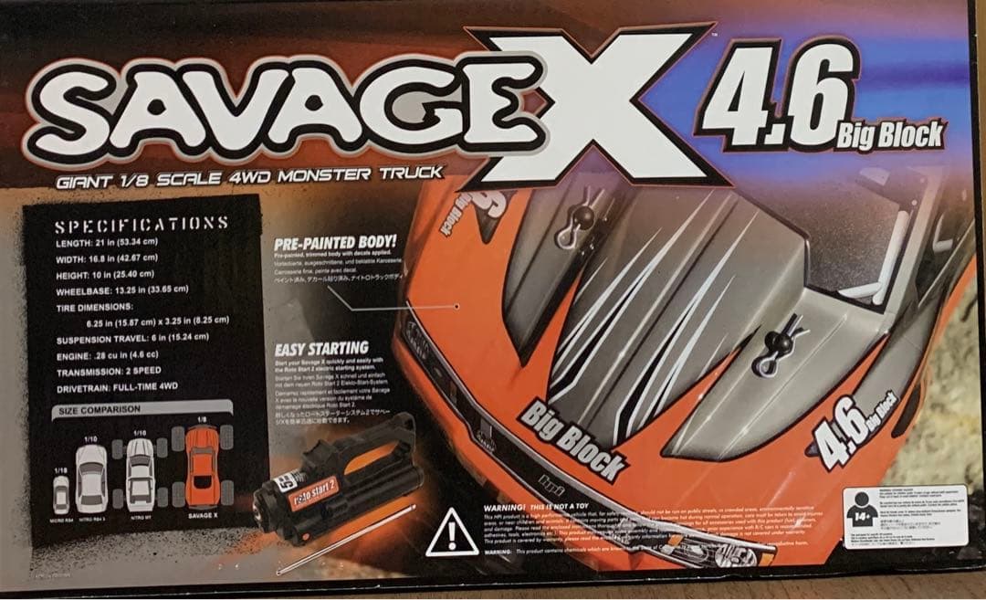 ホビーラジコン HPI RACING 1/8 4WD SAVAGE X