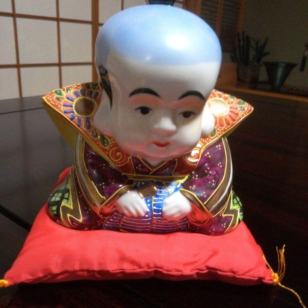 九谷焼福助さん 九谷焼 福助 お多福 九谷焼 福助 お多福