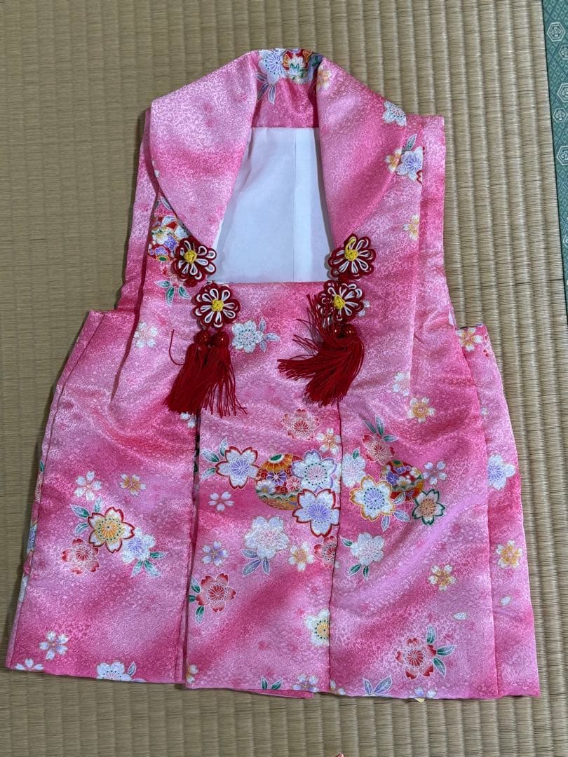 七五三 着物6点セット ピンク 【3歳児2回着用】
