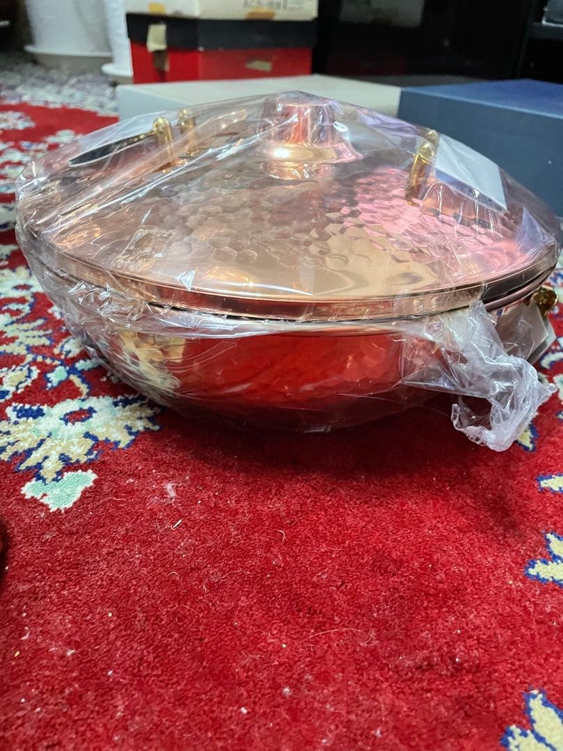 シャブ鍋両手銅製25cm