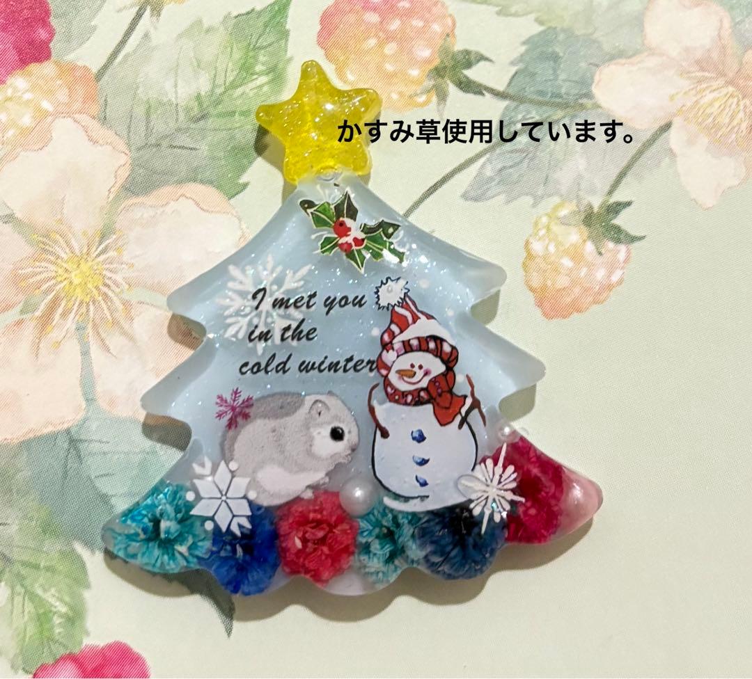 レジンヘアゴム♡クリスマスパンダと猫ちゃん・再販不可