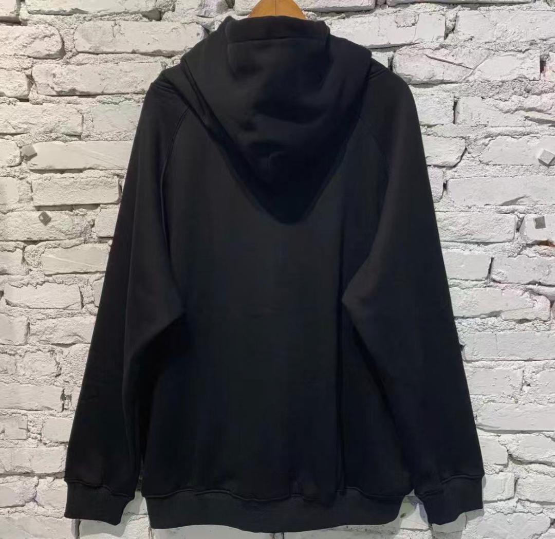 Supreme ロゴ パッチ刺繍 ジップアップ フーディ