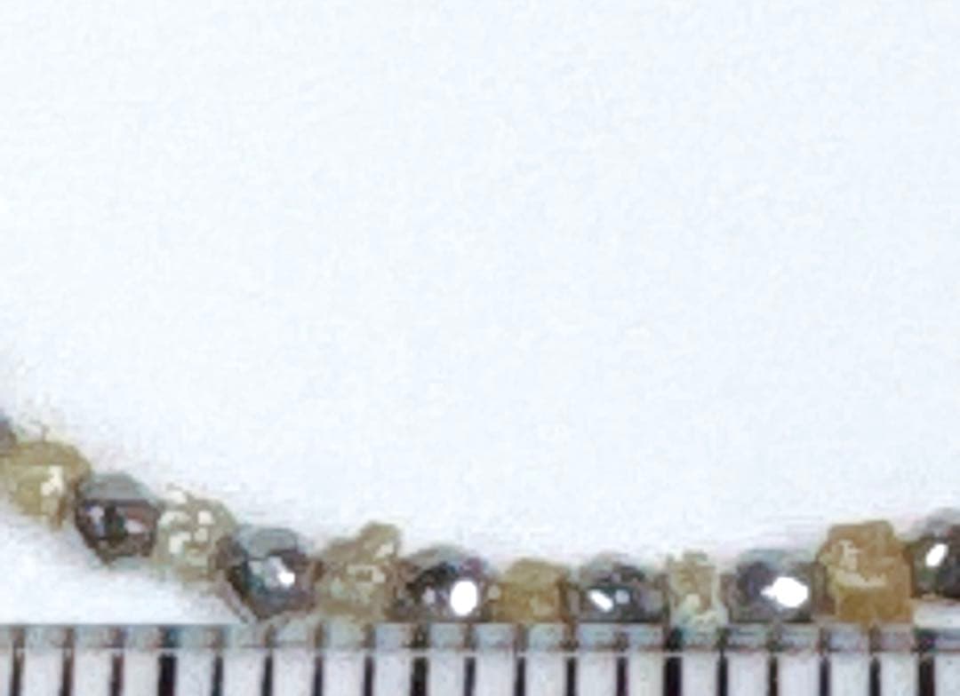 イエローダイヤモンドミラーヘマタイトペンダントシルバメッキブレスNO251837