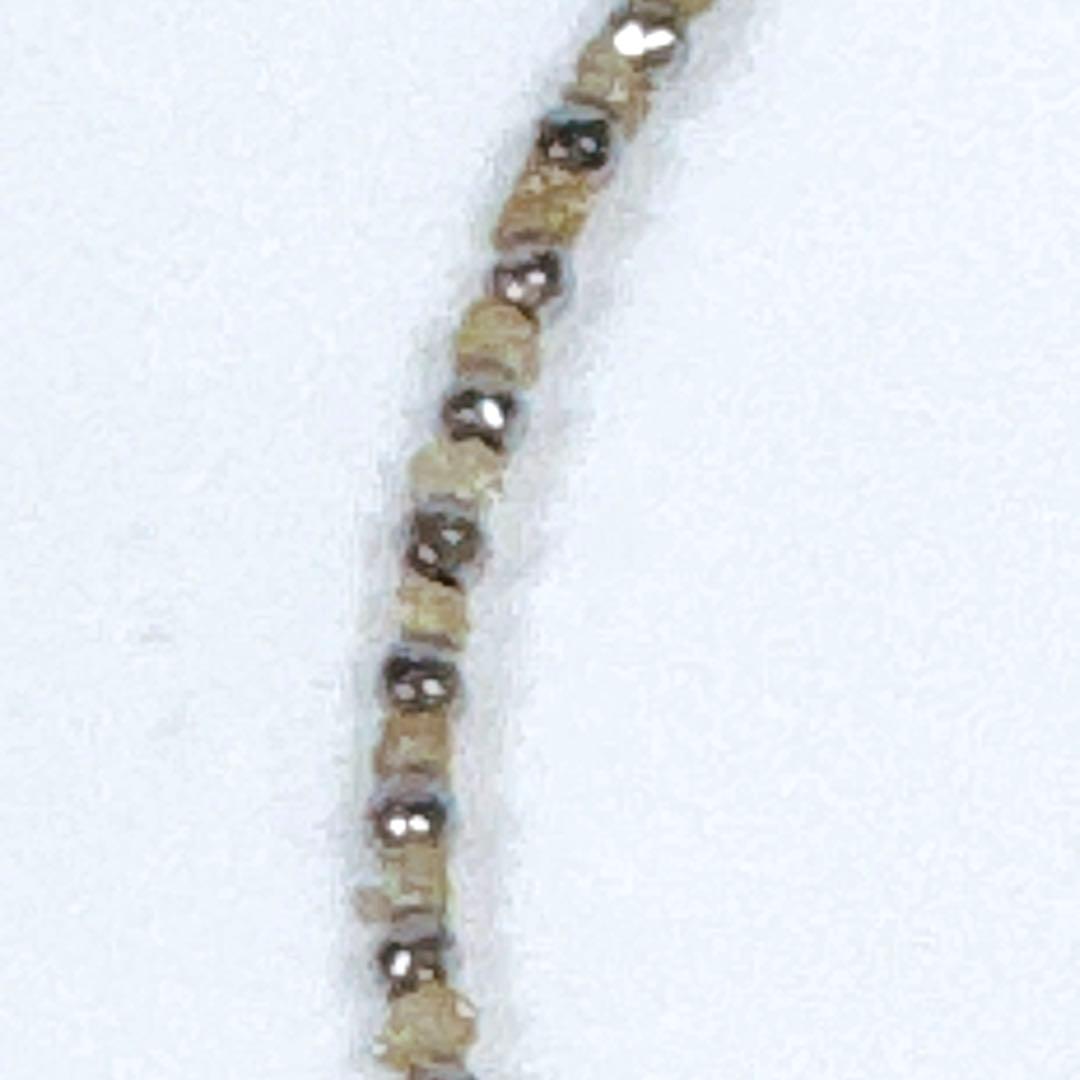 イエローダイヤモンドミラーヘマタイトペンダントシルバメッキブレスNO251837