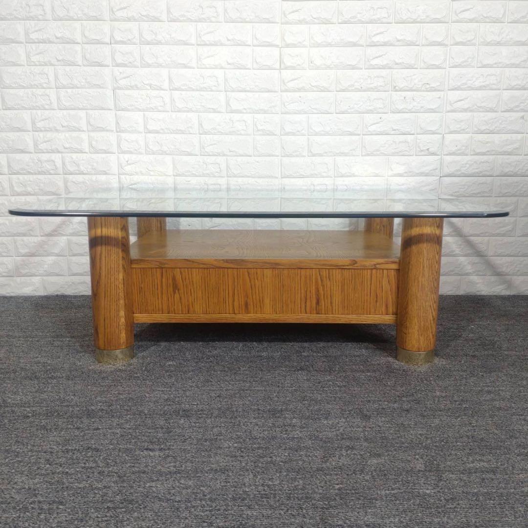 Thomasville トーマスビル ガラステーブル センターテーブル F097