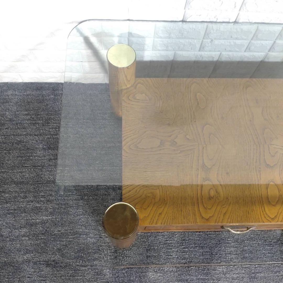 Thomasville トーマスビル ガラステーブル センターテーブル F097