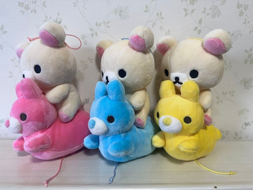 コリラックマ あつめてぬいぐるみ うさぎの風船 【ピンク・ブルー