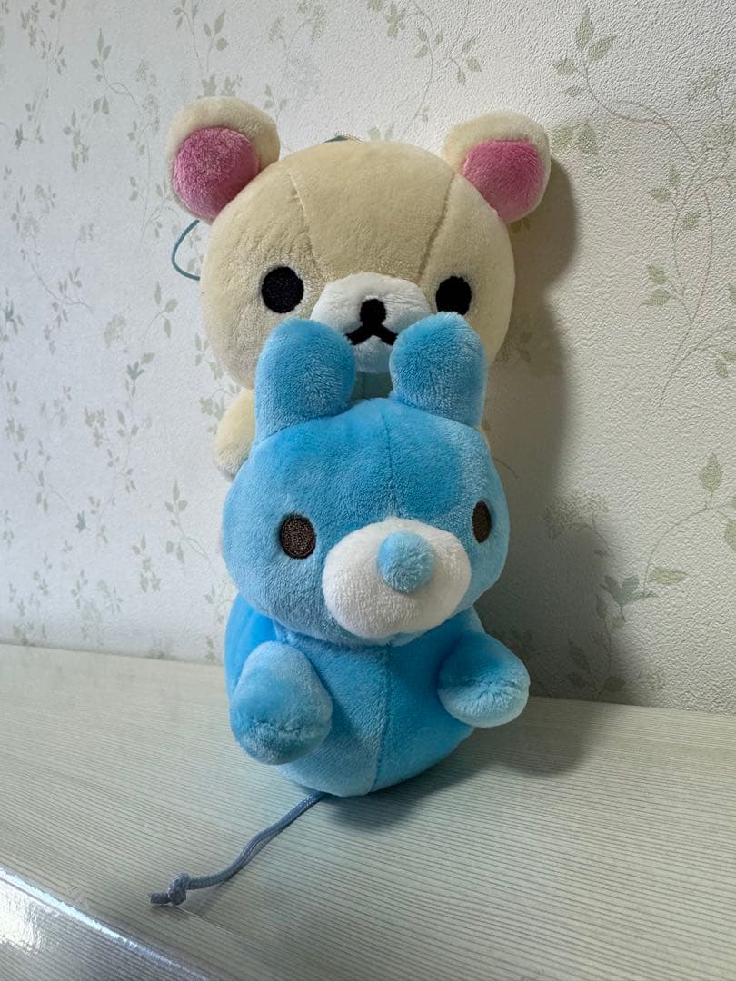 コリラックマ あつめてぬいぐるみ うさぎの風船 【ピンク・ブルー