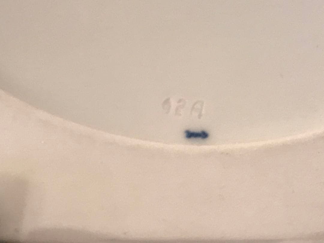 Meissenマイセン　ブルーオーキッド　陶板画