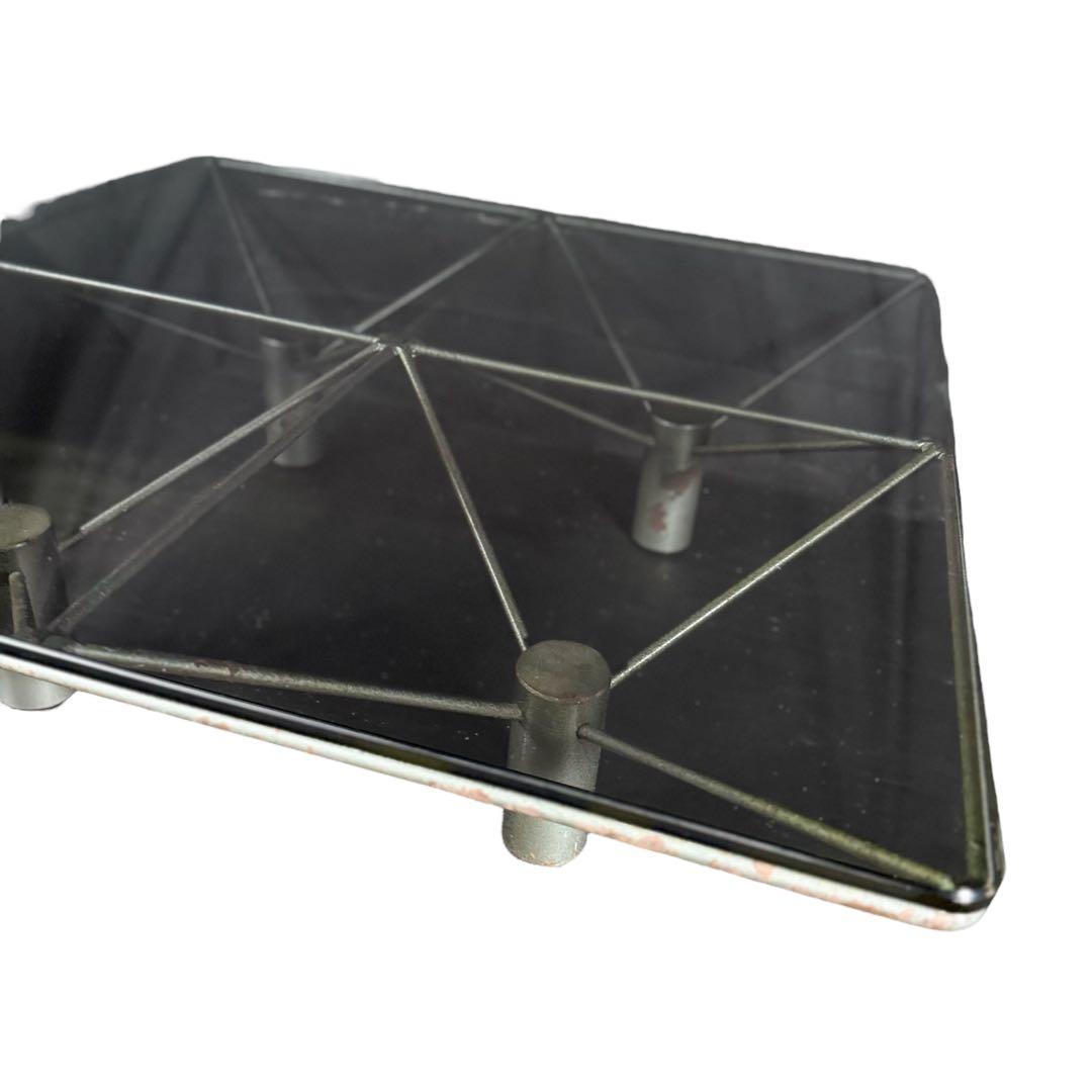 HR793 【希少】maruni リアルシャビーインダストリアル　ガラステーブル