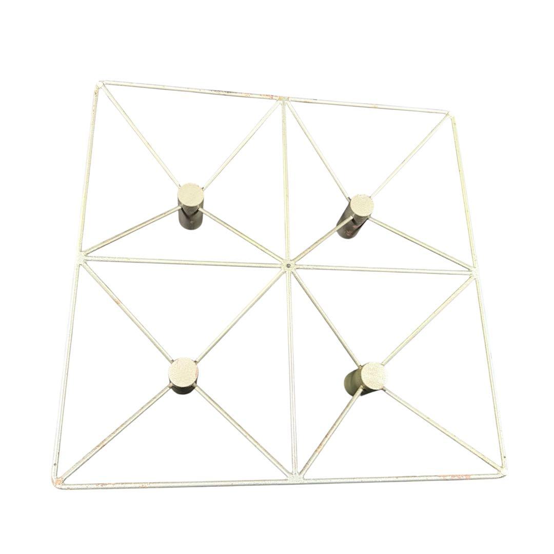 HR793 【希少】maruni リアルシャビーインダストリアル　ガラステーブル