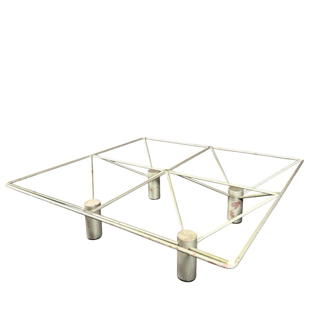 HR793 【希少】maruni リアルシャビーインダストリアル　ガラステーブル