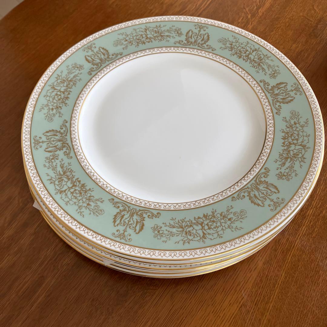 ウェッジウッド　　コロンビア　セージグリーン　フルセット　黒壺刻印　ヴィンテージ