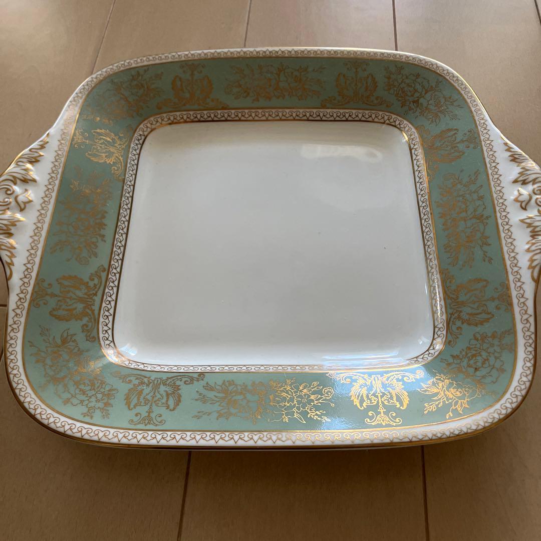 ウェッジウッド　　コロンビア　セージグリーン　フルセット　黒壺刻印　ヴィンテージ