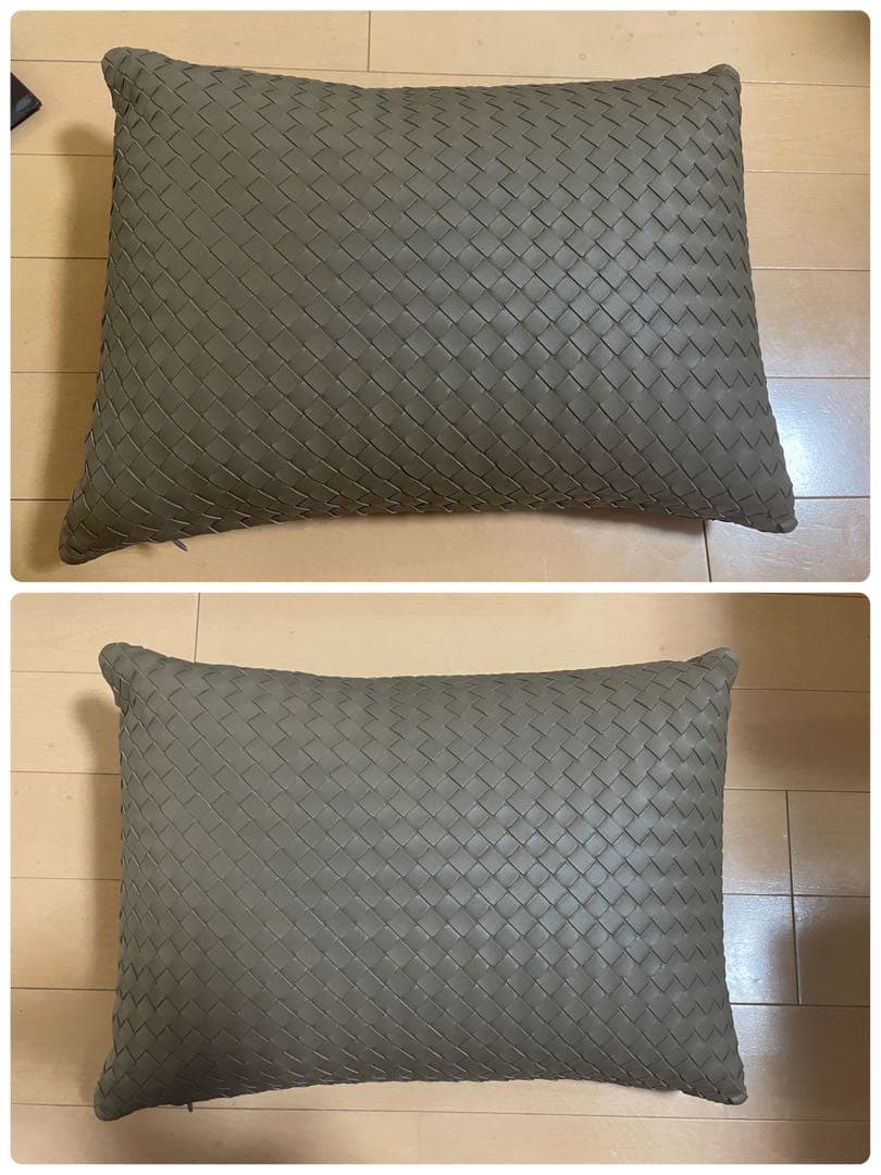 BOTTEGA VENETA イントレチャートクッション　レア　ブラウン系　美品