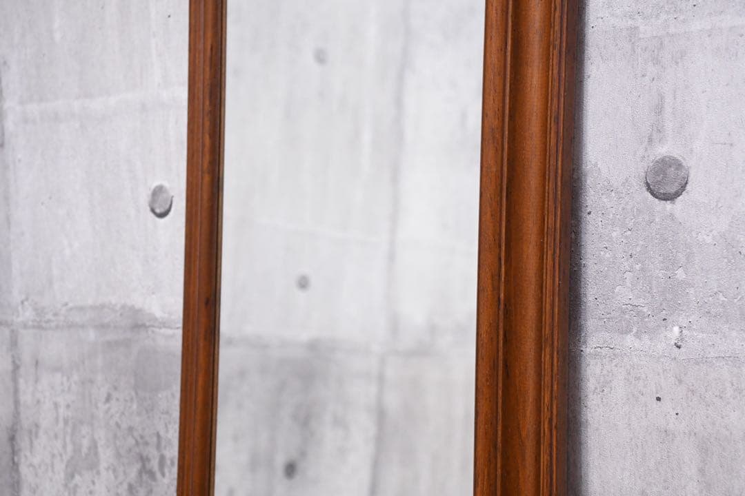 ECK37 イタリア製 ウォールミラー 木製 アーチ型 姿見 壁掛けミラー