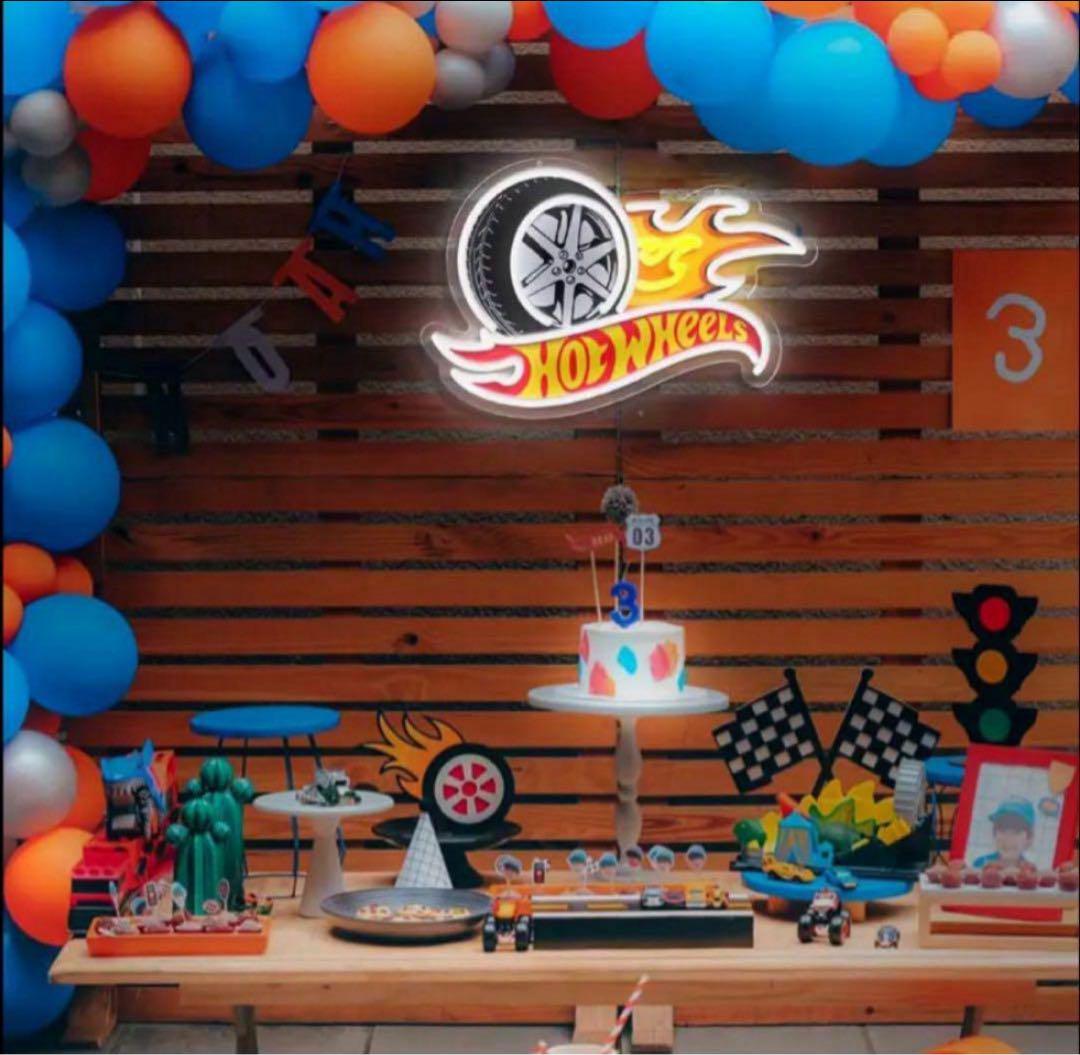 【LEDネオン】Hot Wheels ホットウィール 看板 インテリア