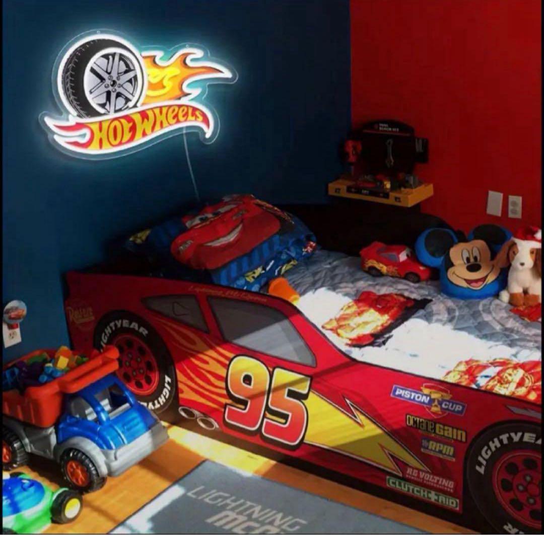 【LEDネオン】Hot Wheels ホットウィール 看板 インテリア