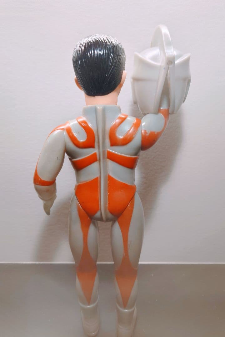 極美品 当時物 ブルマァク ウルトラマンエース 面取れ ソフビ マルサン