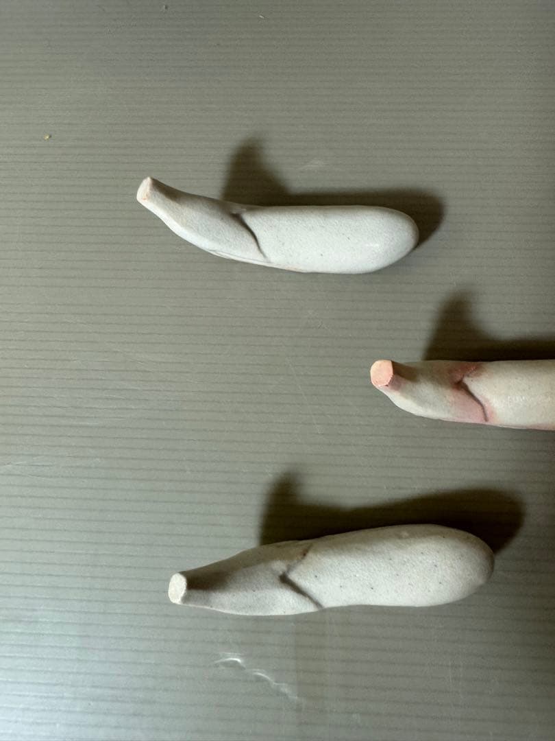 2777 萩焼　箸置　5客　未使用