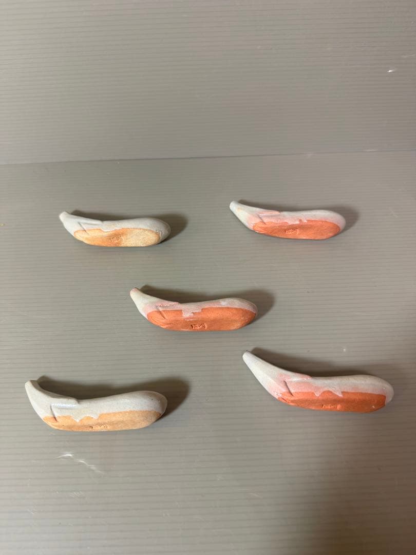 2777 萩焼　箸置　5客　未使用